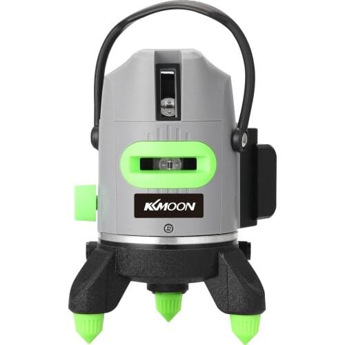 KKMOON 3° Automatic Self-leveling 5 Lines Laser Level Green Light Measurement Tool with Vertical Horitical Oblique Straight Line