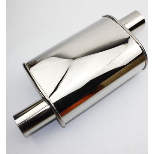 Car accessories Stainless steel 304 exhaust pipe M drum internal back pressure muffler