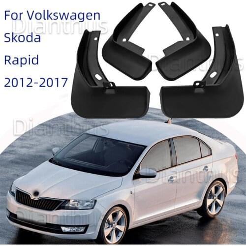 For Volkswagen VW Skoda Rapid 2012-2017 Car Mudguard Front Rear Fender Accessories 2016 2015 2014 2013
