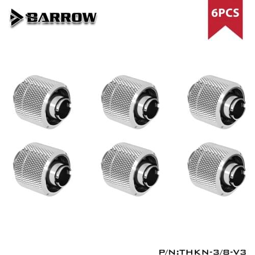 Barrow 4pcs/6pcs THKN-3/8-V3, 3/8"ID*5/8"OD 10x16mm Soft Tube Fittings, G1/4" Fittings For Soft Tubes