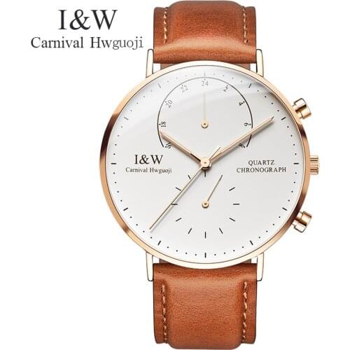 Fashion Men Watch Mens Quartz Sapphire Watches Male Clock Top Brand Luxury Reloj Hombres Leather quartz-watch