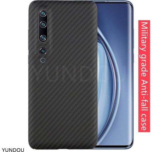 Carbon fiber phone case For Xiaomi mi 10 PRO Aramid Anti-fall Scratch resistant business phone case for Xiaomi MI 10 10S shell