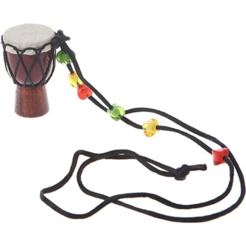 Wooden Classic Jambe Drummer Mini Djembe Percussion African Hand Drum Bongo Gift