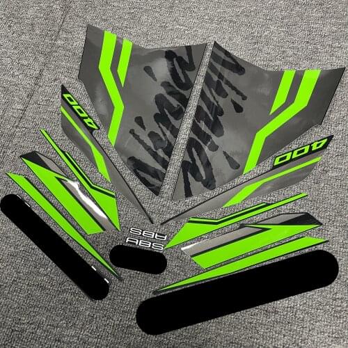 For Kawasaki NINJA400 ninja 400 Motorcycle Whole Fairing Sticker Decals Kit