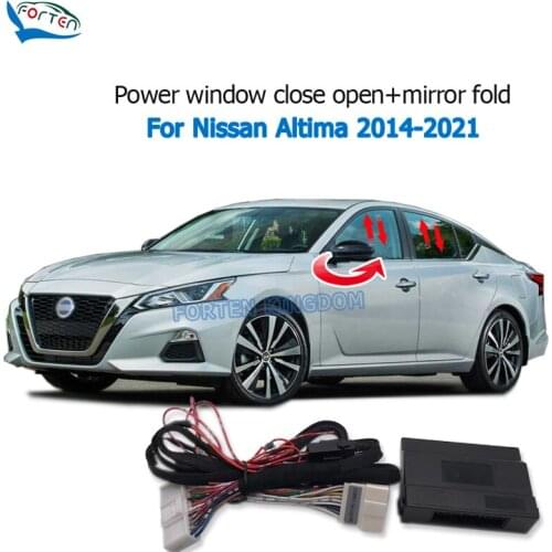 Forten Kingdom Car Auto Window Closer & Open Side Mirror folder unfold Kit For Nissan Altima 2014-2020 Left Hand Drive