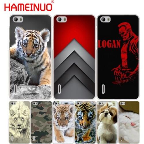 HAMEINUO cute Snow animal lion tiger cell phone Cover Case for huawei honor 3C 4A 4X 4C 5X 6 7 8 Y3 Y5 Y6 2 II Y560 Y7 2017