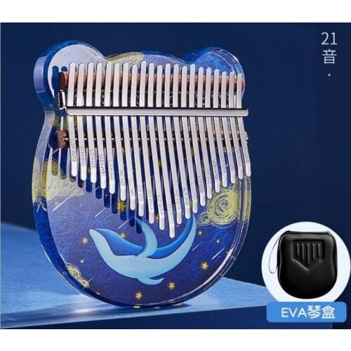 Kalimba 17 21 keys exclusive design crystal kalimba thumb pianos climba musical instrument finger piano teclado machine