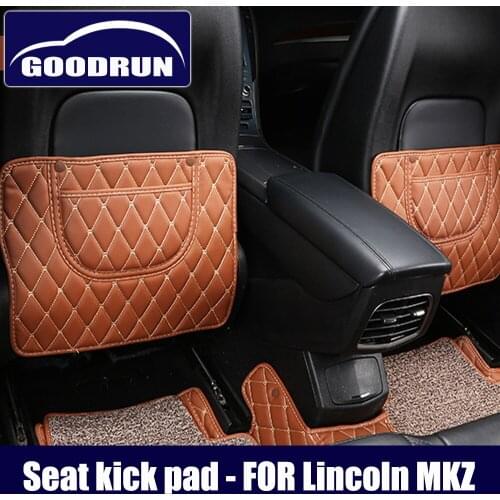 Car seat kick mat for Lincoln MKZ leather seat back protector proof anti dirty interior car accessories protection