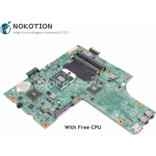 NOKOTION Laptop Motherboard For Dell Inspiron 15R M5010 Main Board CN-0YP9NP 0YP9NP YP9NP 48.4HH06.011 HD4200 DDR3 Free CPU