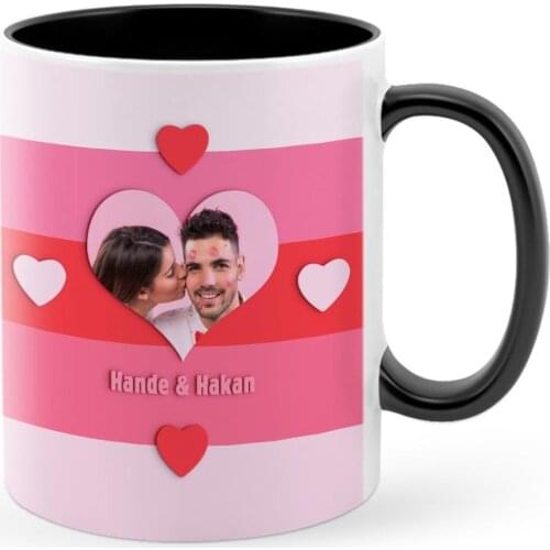 Sweetheart Custom Photo Black Mug Cup-20