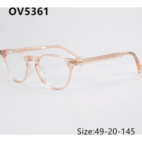 Oliver OP Brand OV5361 Pink Frame Womens Eyeglass Frames Eye Glasses Frames for Men Clear Glasses Women with Original Box