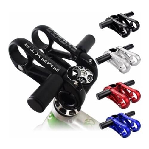 Wholesale 10pcs/lot Latest Bicycle Stem Double Adjustable Angle MTB Road mountain Bike Stem Aluminum alloy 6061 for 31.8mm/28.6m