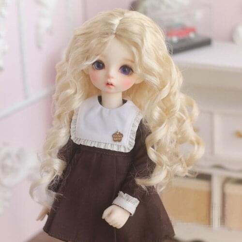 BJD Doll Wigs are suitable for 1/3 1/4 1/6 1/8 size stylish and versatile in large wavy style in part imitation mohair fake hair