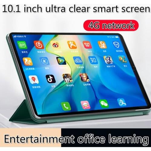 2021 New Arrival 4G LTE Tablets 10.1 Inch Octa Core Google Play Dual 4G SIM Cards GPS Bluetooth WiFi Tablet Pc 4G+64G