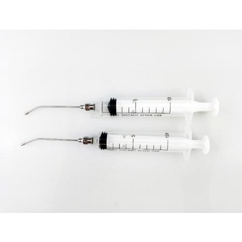 Gavage Crop Needle Feeding Syringe 10ml W 1.2mm x 65mm #12 Curve, Animal Feeding Needle, Oral Syringe