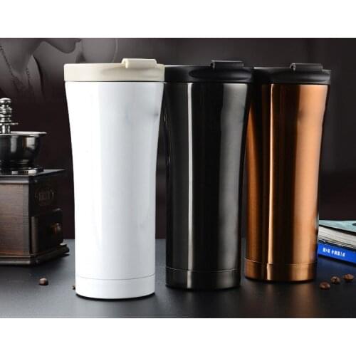 Double Wall Vacuum Flasks Stainless Steel Coffee Mugs Car Thermo 3 Colors can pick
