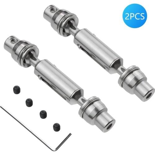 2pcs Upgrade Metal Drive Shaft Universal Joint For WPL MN JJRC RC Car Ural Truck Cardan Joint Couplings Spare Parts