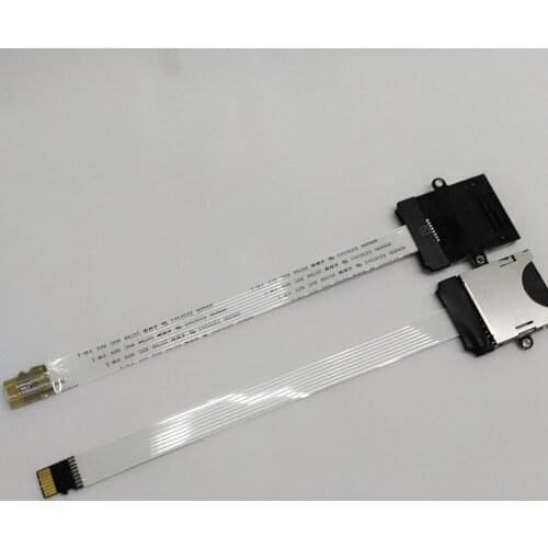 10cm 25cm 48cm 62cm TF Micro SD Card to TF SD Card Flex Extension cable Extender Adapter Converter Reader Car GPS Mobile Phone
