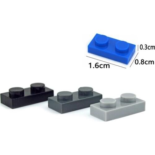 145pcs DIY Building Blocks Thin Figures Bricks 1x2 Dots 6Color Educational Creative Size Compatible With lego Toys for Children