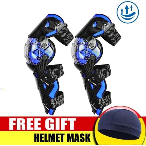 2020 NEW Motorcycle Knee Pad Men Carbon fiber Protective Gear Knee Gurad Knee Protector Gear Motocross Joelheira Moto