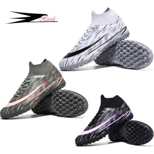 2021 Professional Soccer Shoes Mens Sneakers Football Boots Outdoor Non-Slip AG/TF Kids Soccer Cleats Boy Football Turf Zapatos