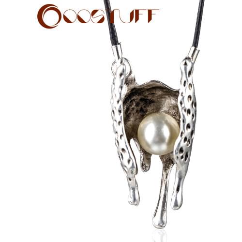 2021 Special for Women Plant Jewelry Necklace Vintage Pea Pendants Long Chains Women collares mujer Chokers kolye bijoux femme
