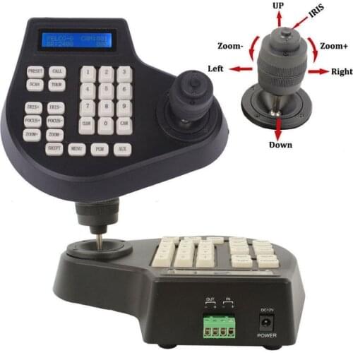 4 Axis Dimension joystick cctv keyboard controller for ptz Speed Dome Camera