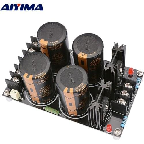 AIYIMA Audio 120A Schottky Rectifier Filter Power Supply Board DIY Sound Amplifier Filter Dual 32V 50V 10000UF Home Theater