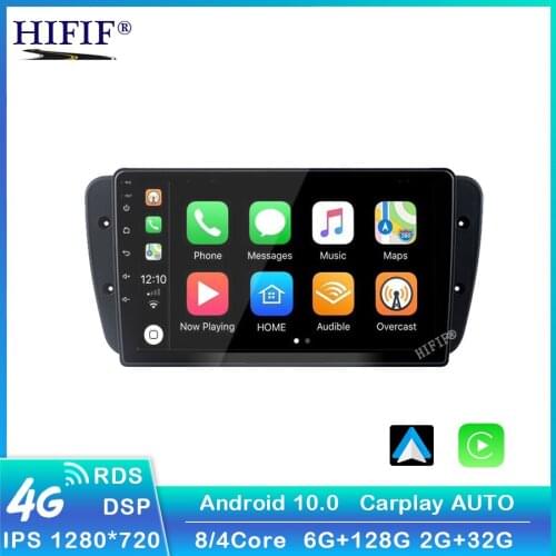 Android 10 Car GPS Radio For Seat Ibiza 6j 2009 2010 2012 2013 GPS Navigation 2 Din Screen radio Audio Multimedia Player