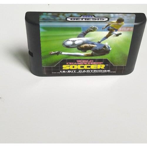 World Championship Soccer - 16 Bit MD Game Card for Sega Megadrive Genesis Video Game Console Cartridge