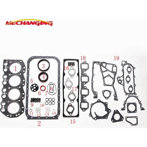 FOR NISSAN CABSTAR and URVAN Box 2.3 TD23 Diesel Engine Parts Overhaul Package Full Set Engine Gasket 10101-43G26 10101-43G27