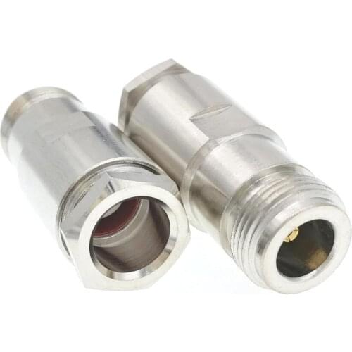 RF N Type Female Jack Clamp For LMR400 RG8 7DFB Ecoflex10 Coaxial Cable Connector High Quality