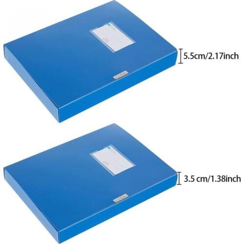 Lightweight Box Papers Protection and Preservation 3.5cm/5.5cm Thick Case Office Storage Organizer Box A4 File