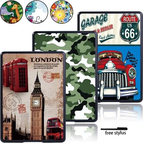 Multicolor Tablet Hard Shell Case Cover for Amazon Kindle 10th / 8th Paperwhite 1/2/3/4 Tablet Durable Plastic Cover Case