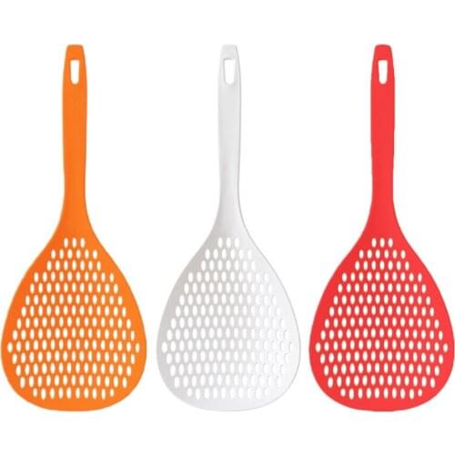 Nylon Skimmer Strainer Spoon Cooking Utensils Kitchen Tools Heat Resistant Food Drain Shovel Strainers for Pasta Baking