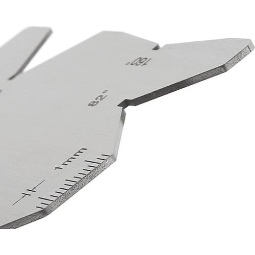 OOTDTY 1Set/3Pcs Drill Bits Angle Gauge Dirll Sharpener Tools S/S Inspection Angle Gage