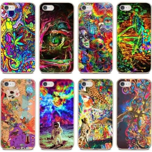 Pastel Abstract Psychedelic Trippy Art For iPod iPhone 10 11 12 Pro Mini 4S 5S SE 5C 6 6S 7 8 X XR XS Plus Max 2020 Cover