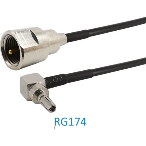 RG174 Pigtail Cable Antenna FME Male Plug To CRC9 Right Angle Connector for MTS LTE antenna FME Plug to CRC9 Plug Cable