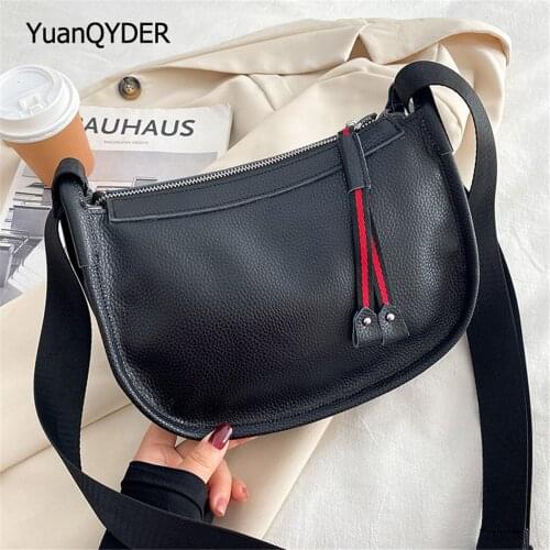 Luxury Designer Genuine Leather Ladies Shoulder Bag Solid Color Designer Women Messenger Bags 2021 New Womens Wallet Sac Femme