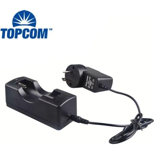 AU Standard DC 4.2V 500mA Charger For 1 PC 18650 Battery / Battery Base and AU Charger