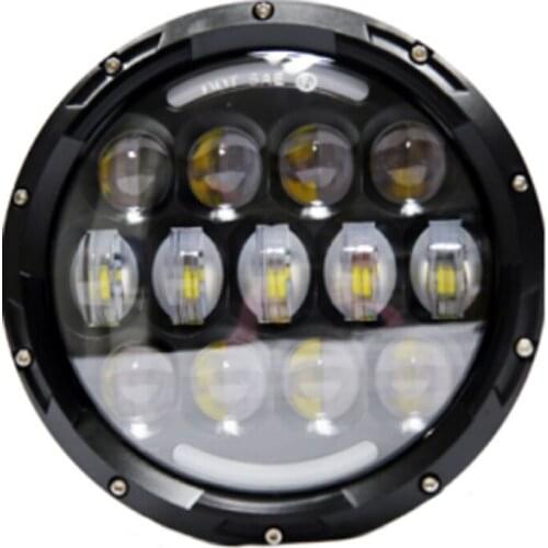 Led automotive offroad 4x4 7 inch round led headlight 12v 24v