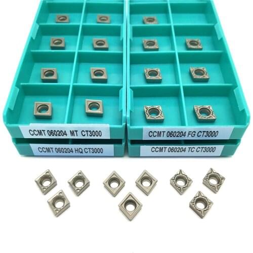 Cermet insert CCMT060204 TC Internal turning tool Steel machining metal lathe tools ccmt 060204 Finishing turning insert