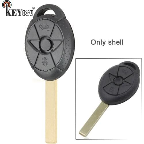 KEYECU for BMW Mini Cooper S R50 R53 2002-2007 Replacement Remote Key Shell Case Fob 3 Button