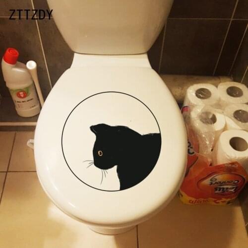 ZTTZDY 20*20CM Cat Living Room Decoration Toilet Sticker Wall Stickers T3-0029