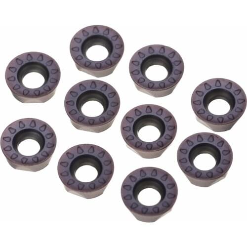 10pcs Carbide Inserts RPMT08T2M0E-JS VP15TF RPMT08T2 Milling Cutter Insert Mayitr For Stainless Steel Processing Tool