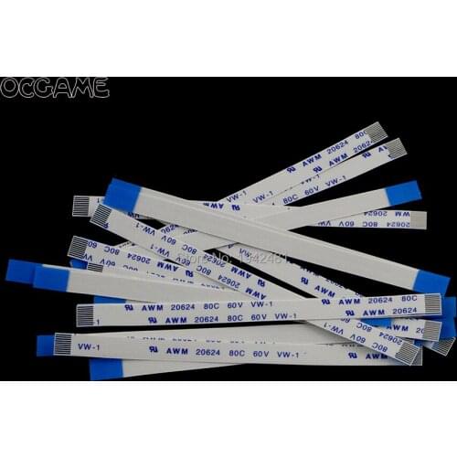 120pcs/lot Replacement Power Switch Ribbon Flex Cable For Playstation 3 PS3 Slim 2500 10Pin 0.5 90 A OCGAME