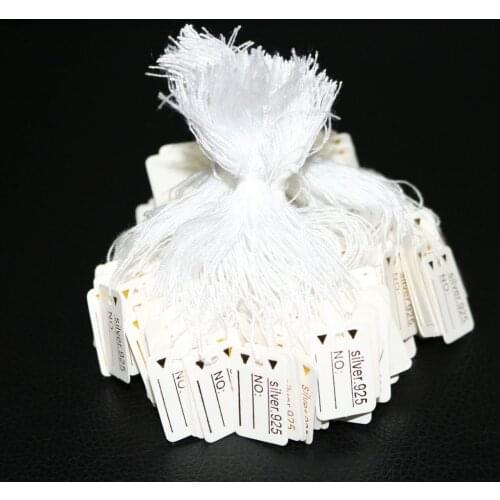 500pcs Jewelry Clothing Watch Display Marking Tags Writable Labels for Arts Crafts Weddings Party Gifts Chrismas Supplies