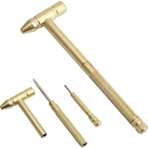 6 in1 Micro Mini Multifunction Copper Hammer 3 kinds Screwdrivers Hand Tools