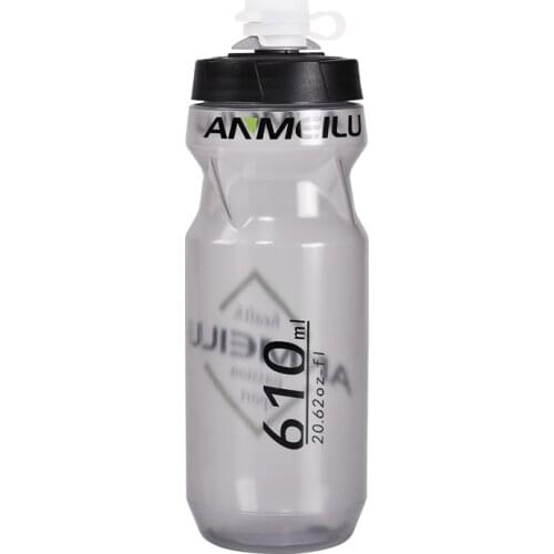 ANMEILU Bike Water Bottle Flip Top Leak Proof Lid Cycling Sports Water Bottle 610Ml