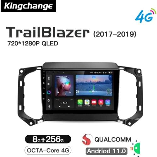 Kingchange Android 11 Auto Radio Car Multimedia Player Stereo For For Chevrolet TrailBlazer 2017 - 2019 GPS Navigation